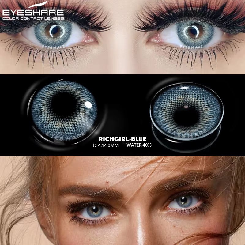 EYESHARE 2 pièces lentilles de contact colorées pour les yeux
