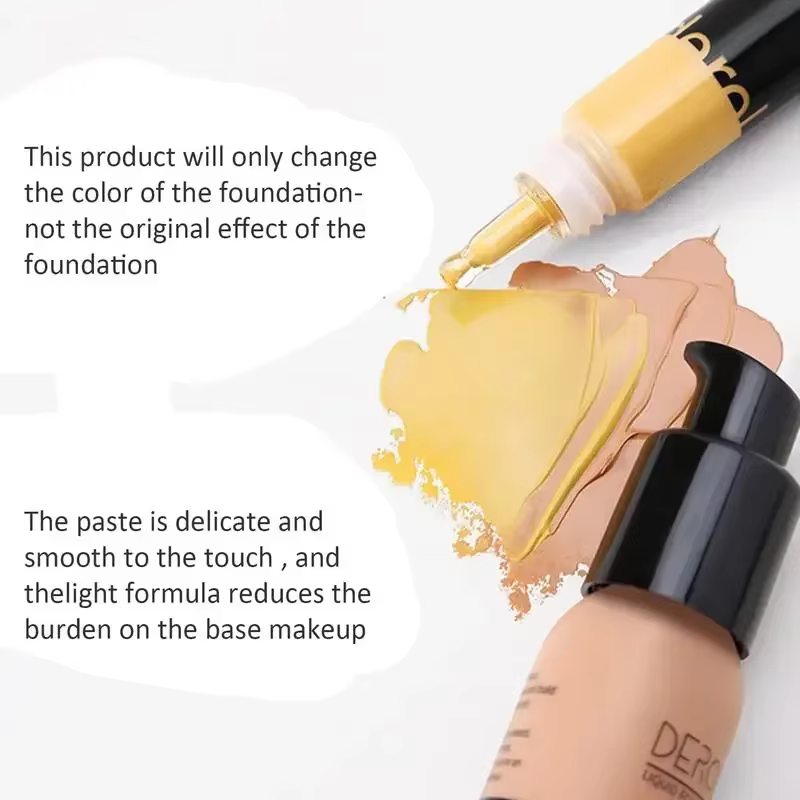 Correction professionnelle maquillage réglage de la couleur blanc bleu jaune Orange Base mélangeur