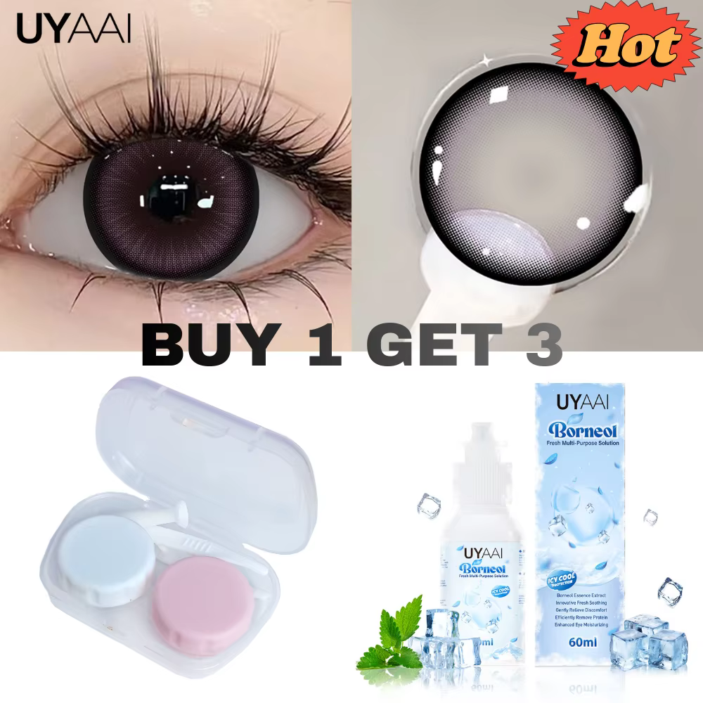 UYAAI – ensemble de lentilles de Contact noires Big EYE de 14.5mm de diamètre