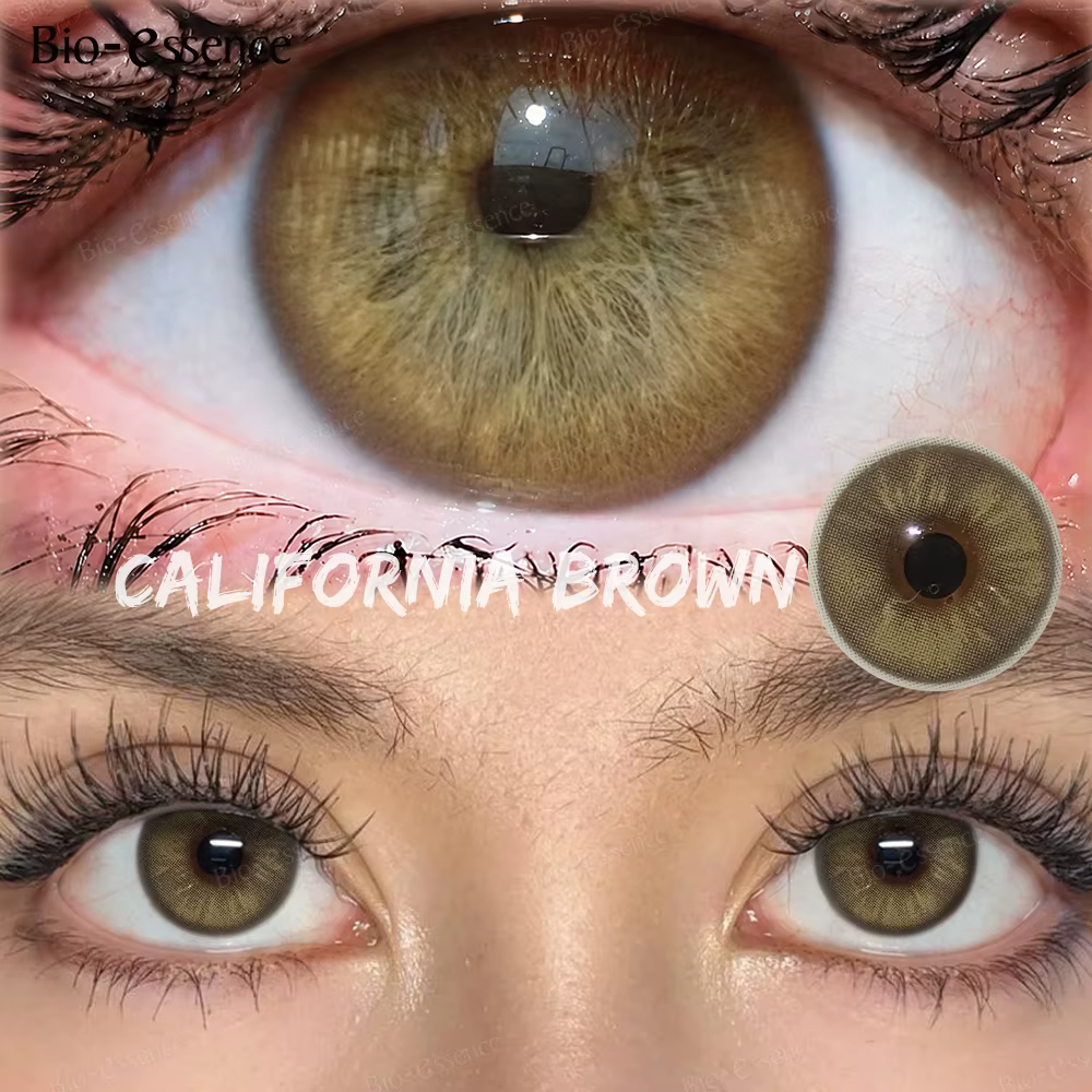 Lentilles de contact colorées grises Bio-essence pour les yeux
