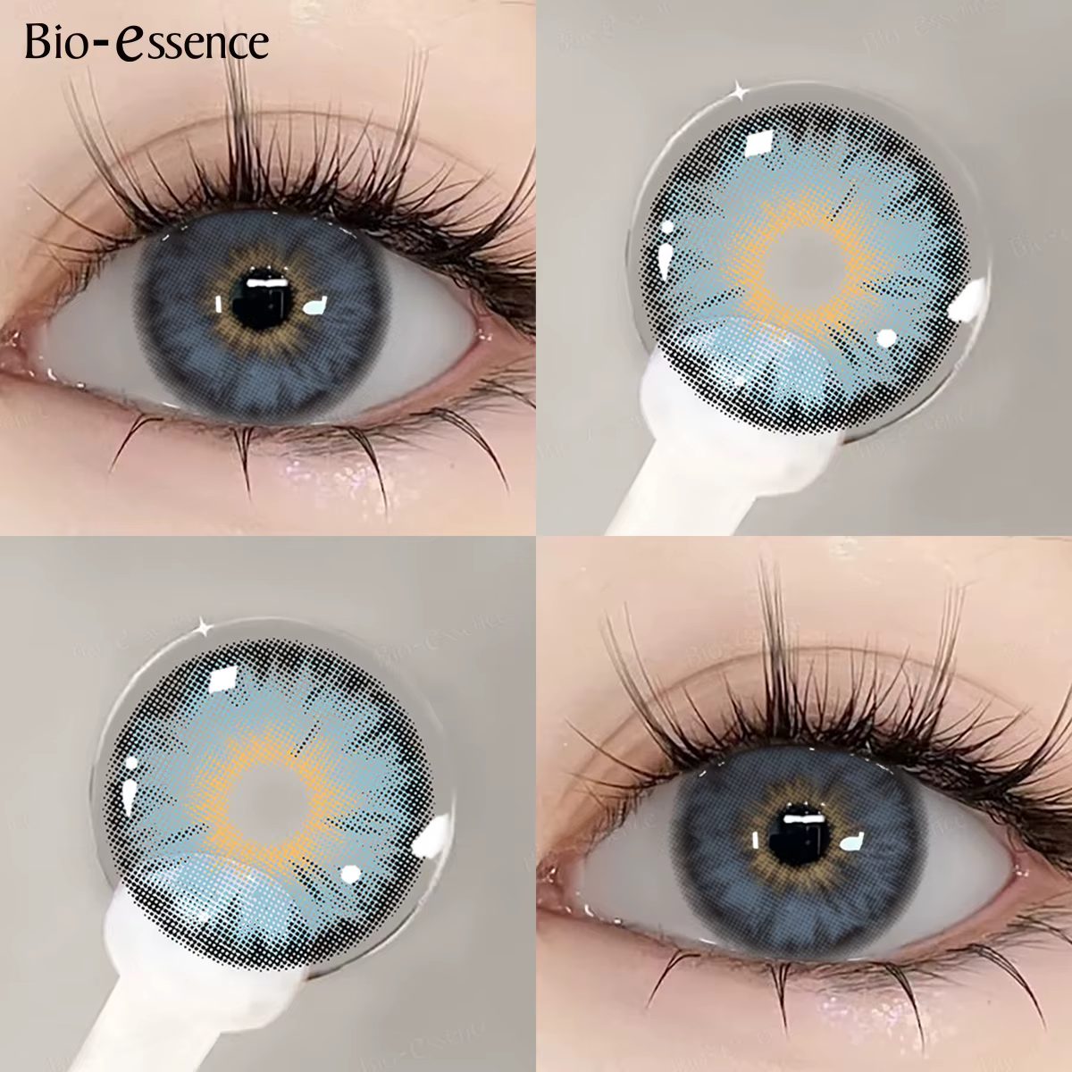 Bio-essence 1 paire de lentilles de Contact de couleur pour les yeux