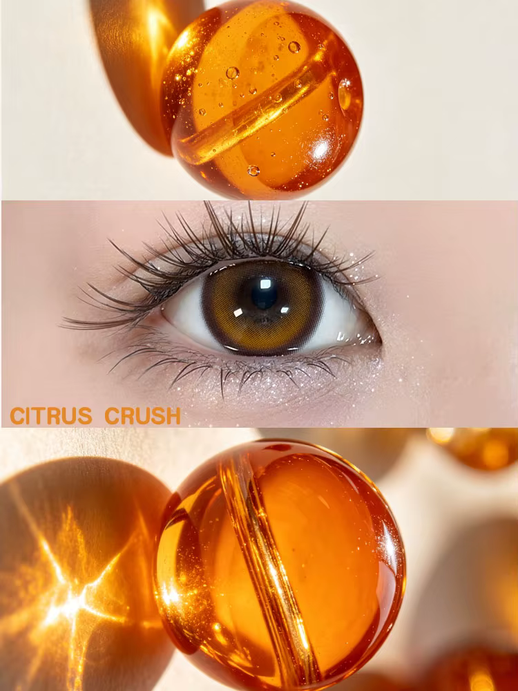 DUOXIU 1 Paire de Lentilles de Contact Colorées Marron Naturelles Coréennes avec Correction
