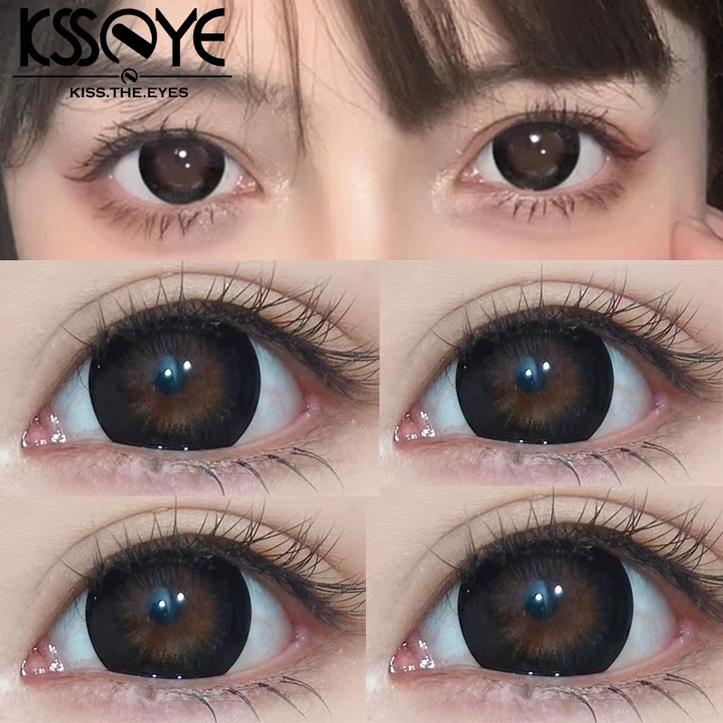 KSSEYE 1 paire de lentilles de couleur naturelle pour les yeux avec chron bébé