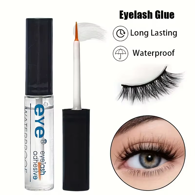 Colle pour cils imperméable transparente sans latex auto-adhésive pour faux