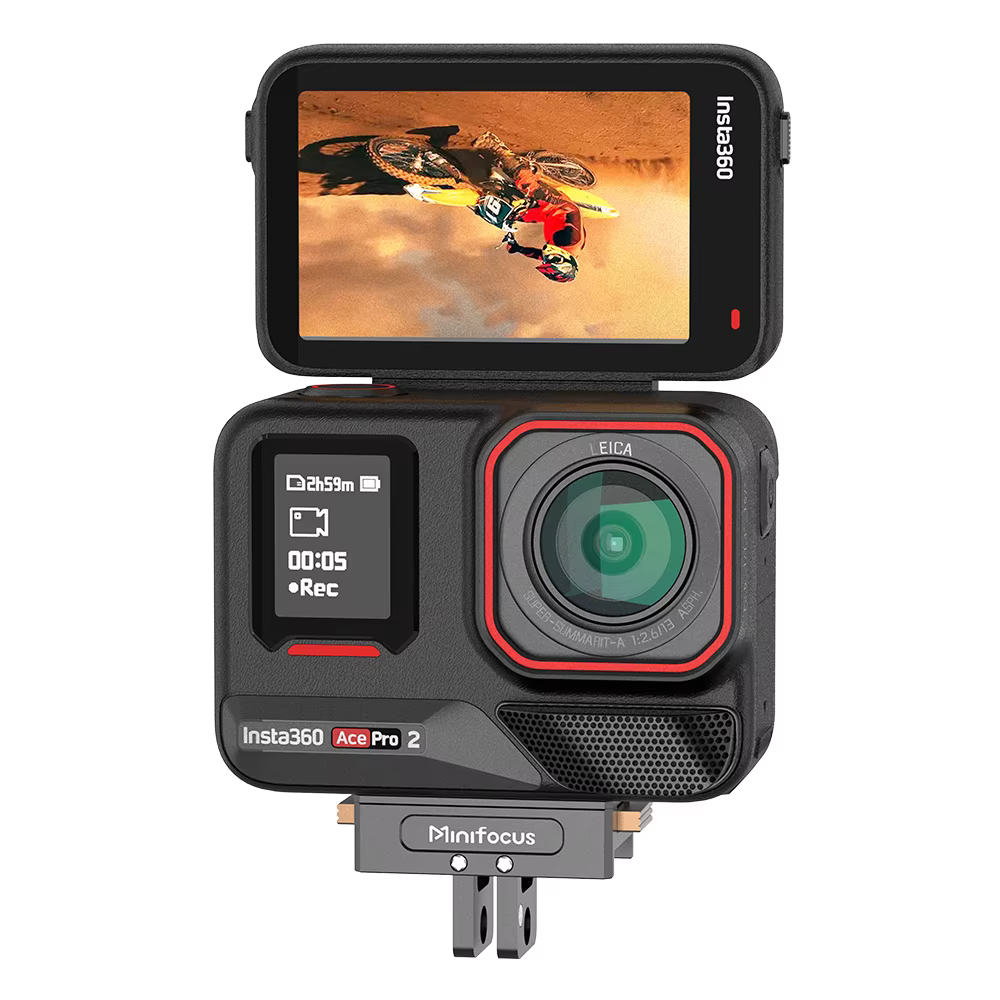Minifocus – Support adaptateur magnétique pour caméra d'action Insta360 X5 X4 Ace Pro 2, Base d'extension à dégagement rapide, accessoire de Support