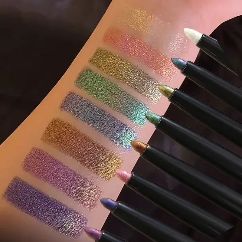 Crayon de fard à paupières métallique à paillettes