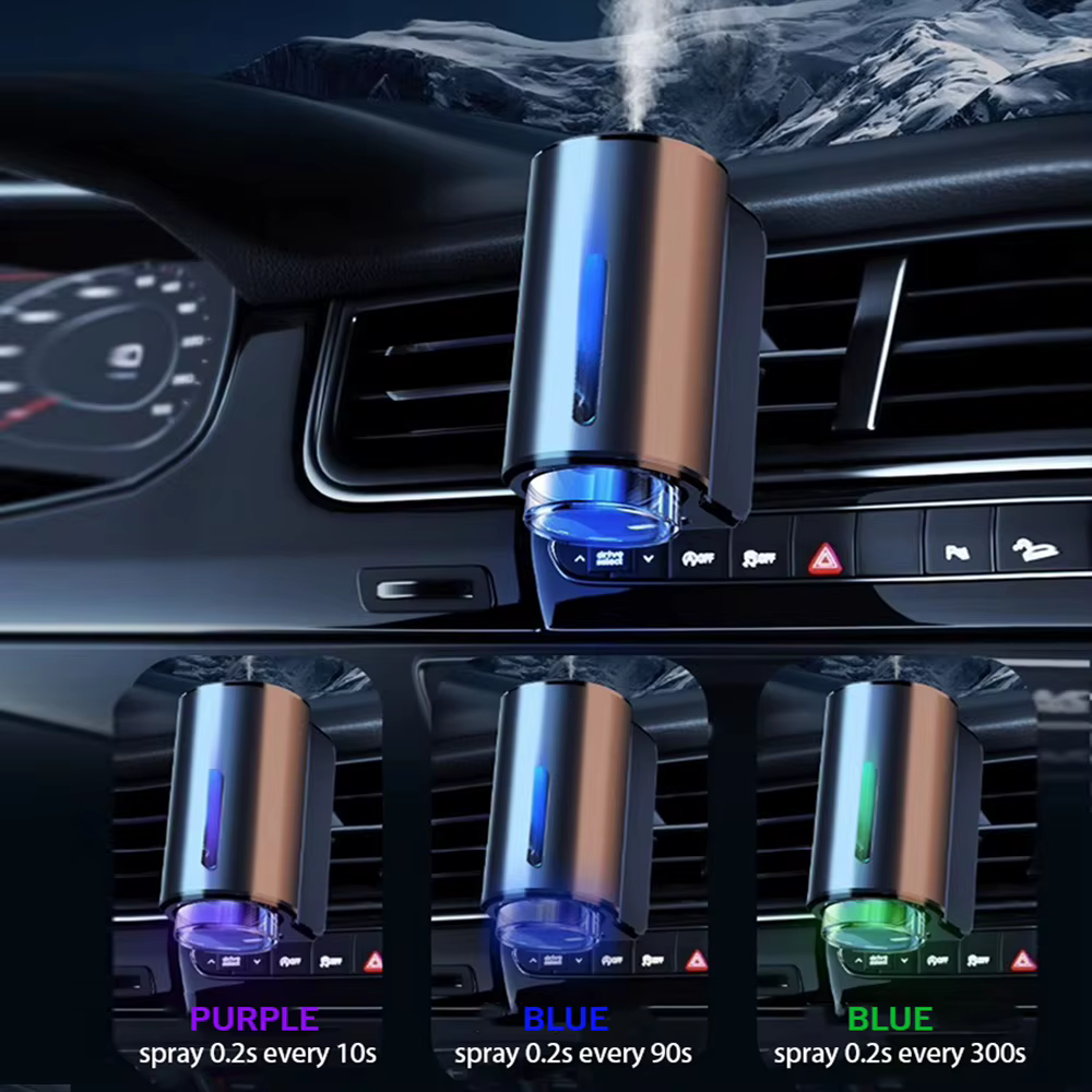 Diffuseur d'air électrique pour voiture, humidificateur d'arôme pour ventilation de voiture, brume d'aromathérapie, désodorisant pour enlever les odeurs, accessoires de voiture