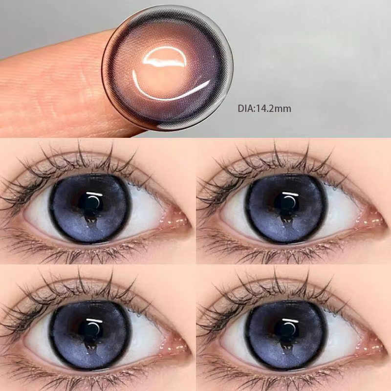 1 paire de lentilles de Contact naturelles pour les yeux