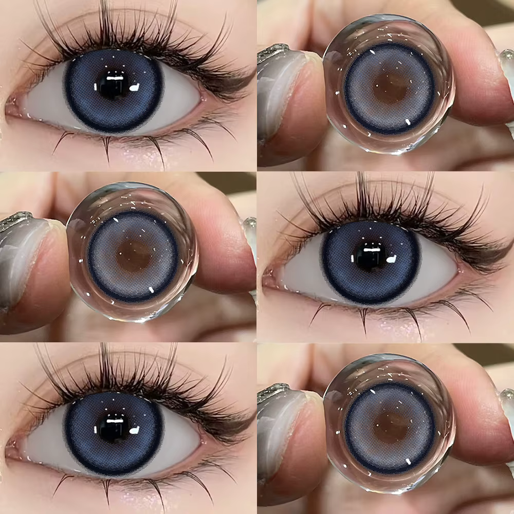 UYAAI couleur Contact maquillage lentille bleue élèves colorés pour l'occasion annuelle beauté oeil
