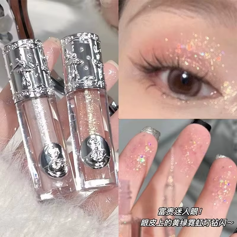 Balletism Glitter Liquid Eyeshadow Pearlescent Sequins Pearly Sparkling High Gloss Eyeliner Lying Silkworm Makeup
