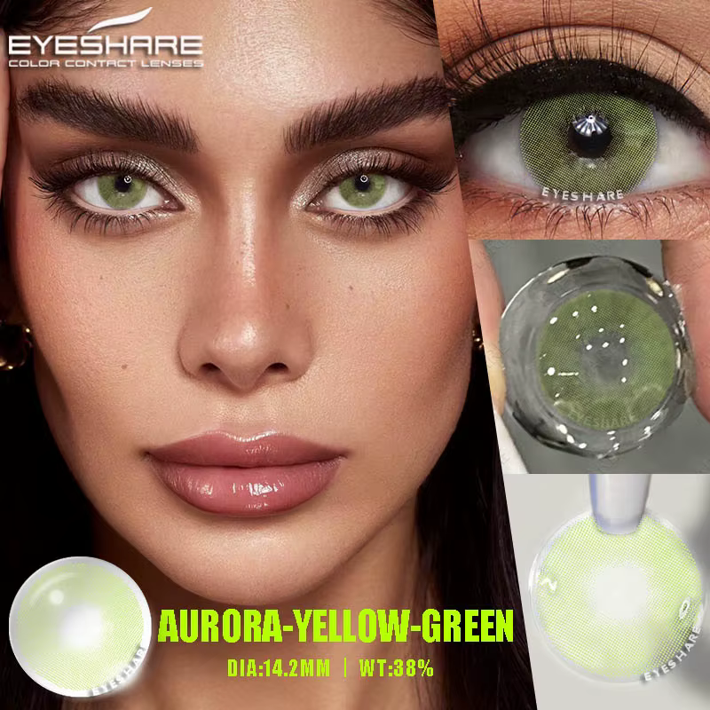 EYESHARE 1 paire de lentilles de contact colorées pour les yeux