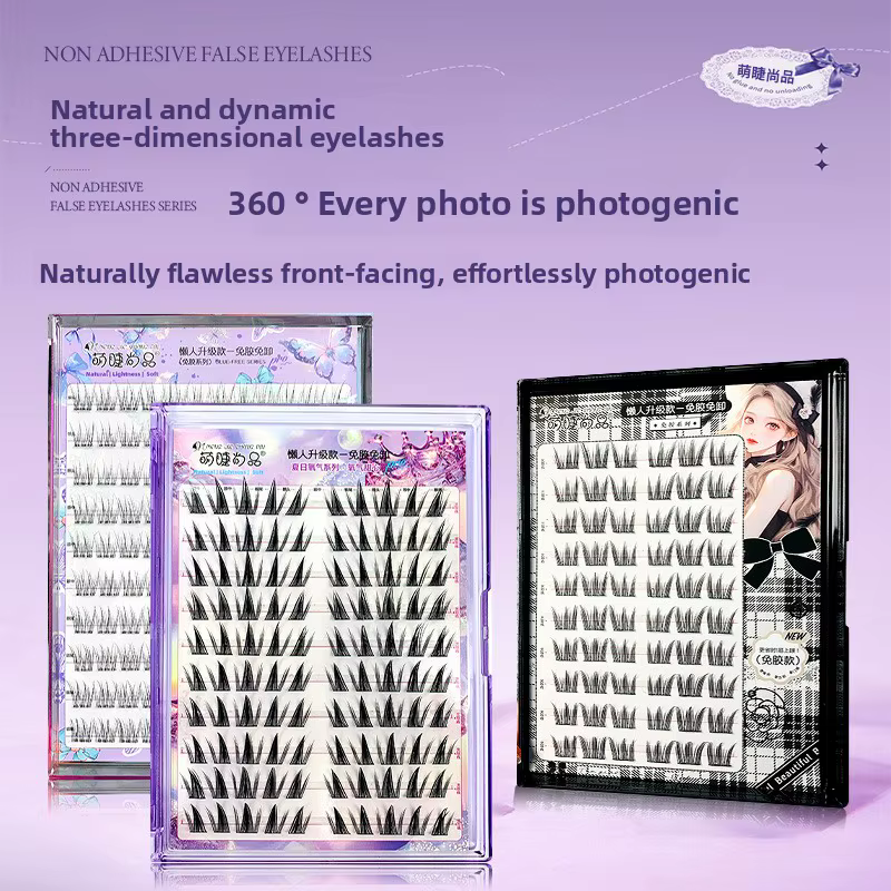 Faux-cils auto-adhésifs volumineux sans colle 5D
