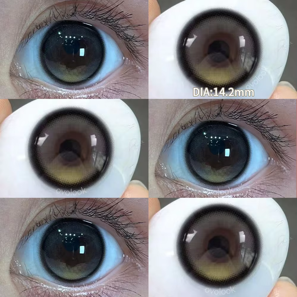 Lentilles de couleur pour les yeux rose
