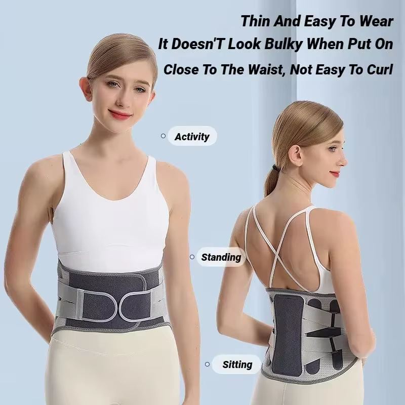 Ceinture de soutien lombaire, ceinture dorsale pour soulager les douleurs du bas du dos, pour la sciatique et les hernies discales