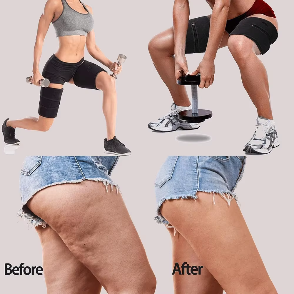 Enveloppes de coupe-cuisses pour femmes et hommes, orthèse de cuisse en néoprène, manchon de compression pour ischio-jambiers, augmente la chaleur et la transpiration jusqu'à la cuisse