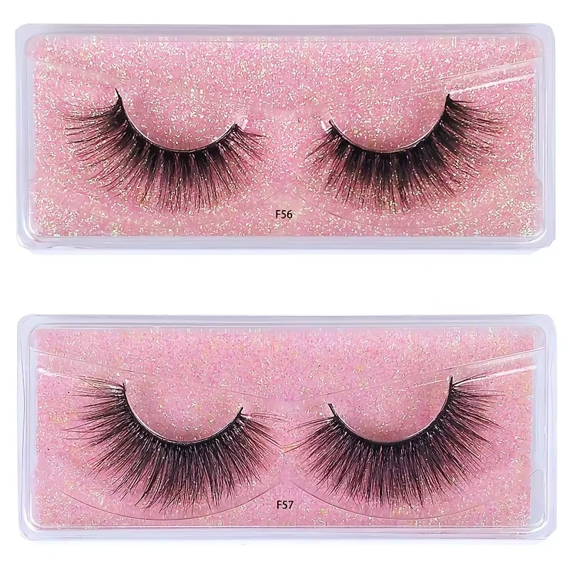 10 paires de faux cils en gros 3D