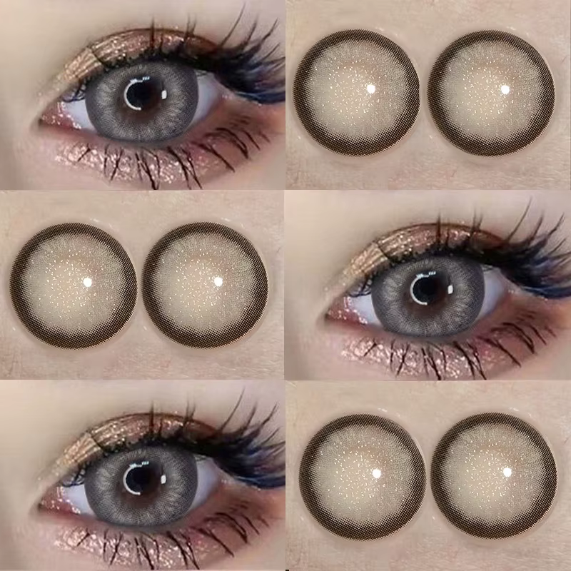 1 paire de lentilles de Contact de couleur pour les yeux
