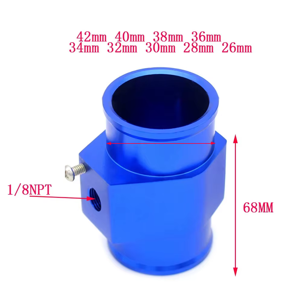 Jauge de température d'eau pour radiateur, capteur de tuyau de Joint 42mm 40mm 38mm 36mm 34mm 32mm 30mm 28mm 26mm adaptateur de tuyau