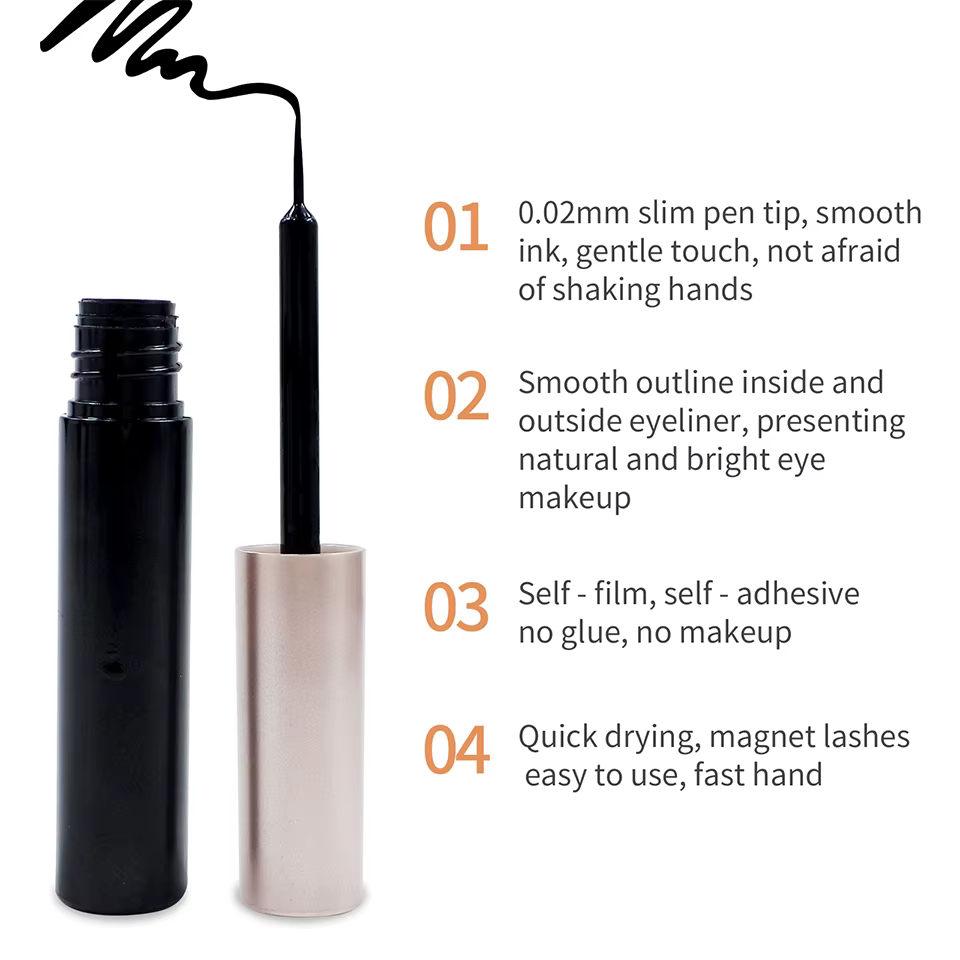REDSIREN 5 paires de cils magnétiques avec Eyeliner