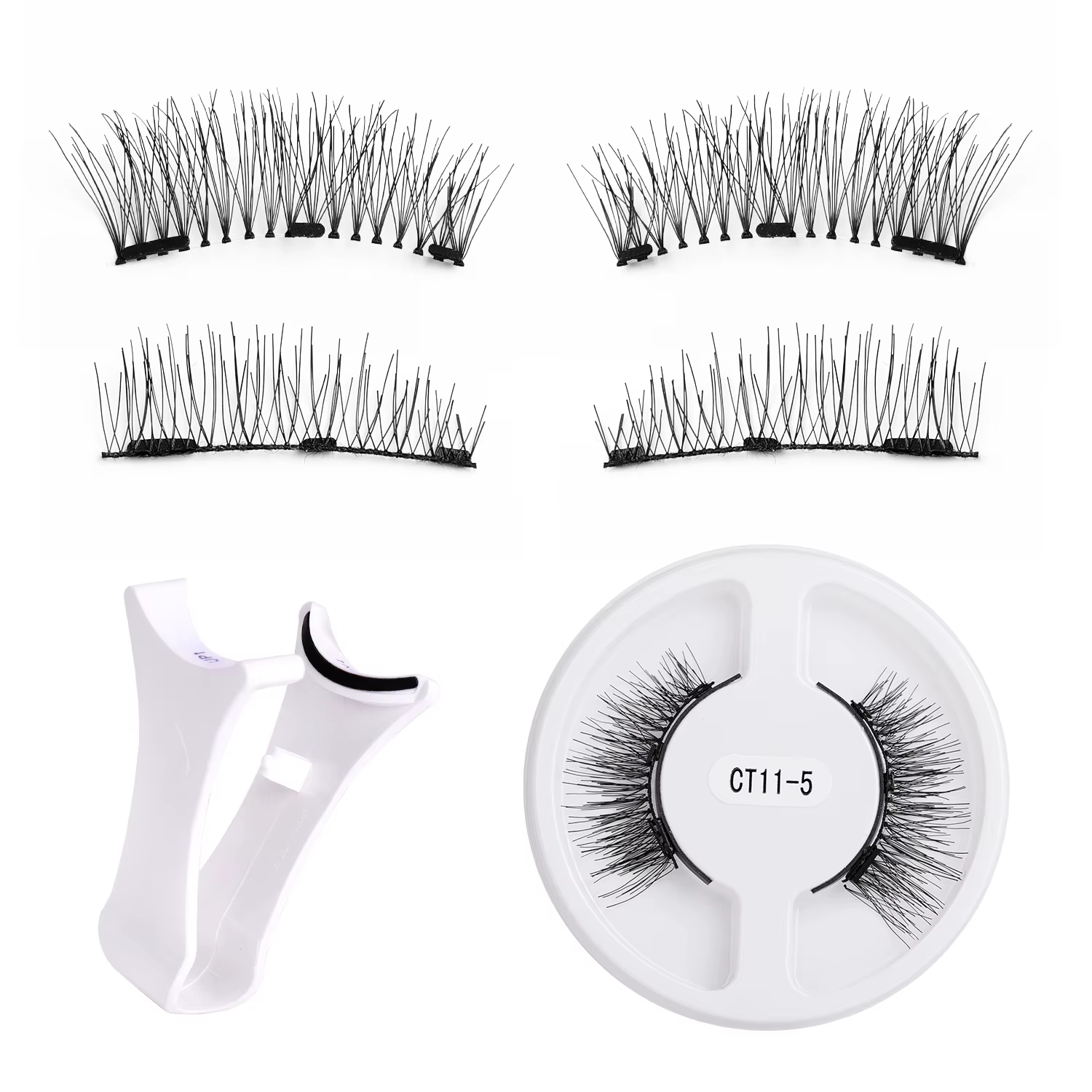 1 paire de kit de cils magnétiques réutilisables – Application facile