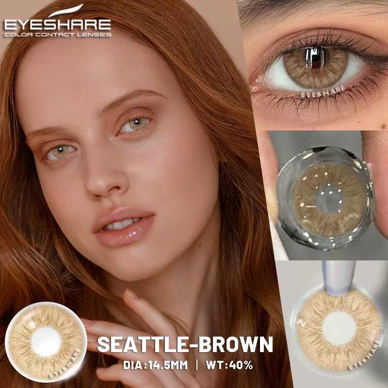 EYESHARE 1 paire de lentilles de contact colorées pour les yeux