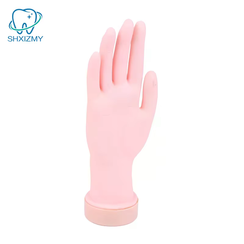 Main de pratique de formation en Nail Art, faux pied en Silicone pour affichage de formation en Nail Art, outil de manucure