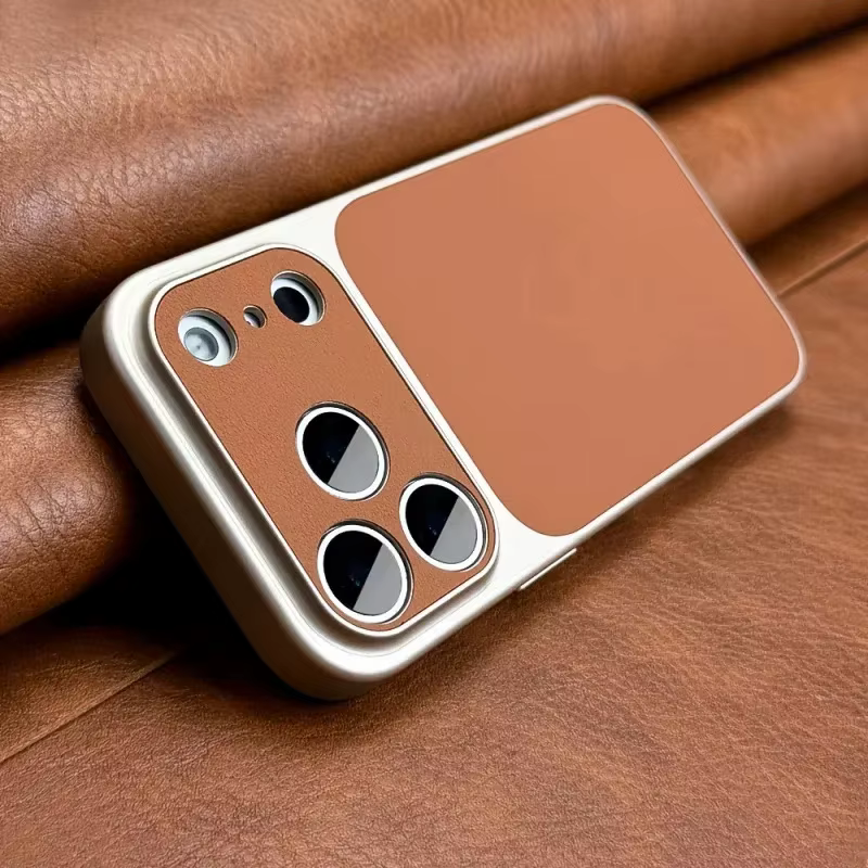 Nouvelle coque de téléphone rétro orange de luxe pour iPhone 17 Air 16 15 14 13 12 11 Pro Max, transformable en série 17