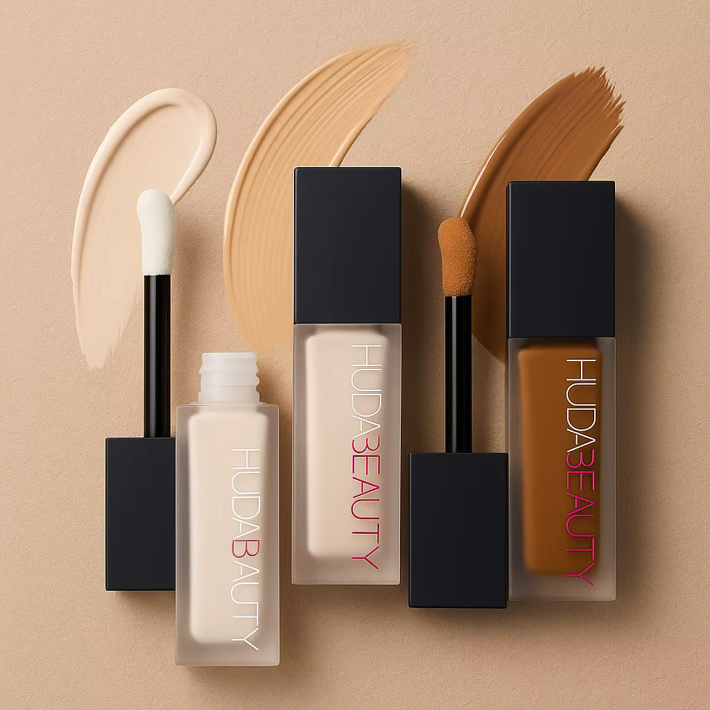 HUDA BEAUTY Faux filtre lumineux mat correcteur pour les yeux hydratant longue durée fond de teint léger maquillage