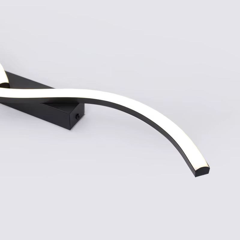 Plafonnier minimaliste moderne en aluminium noir plafonnier LED luminaire économie pour salon chambre maison intérieure
