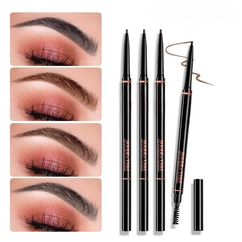 Stylo à sourcils rotatif à Double tête