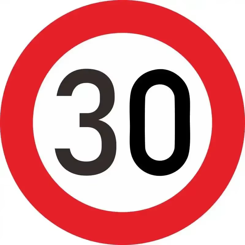 Autocollant de voiture personnalisable de haute qualité, Décoration de voiture avec indication de vitesse limite 10 20 30 40 50 60 70 80 90 Km/h, 35x35cm