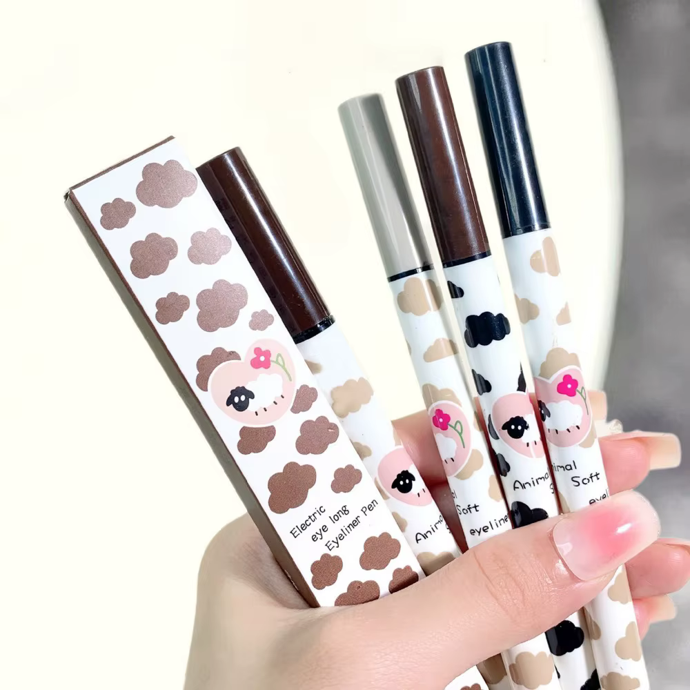 Stylo Eyeliner liquide marron couché