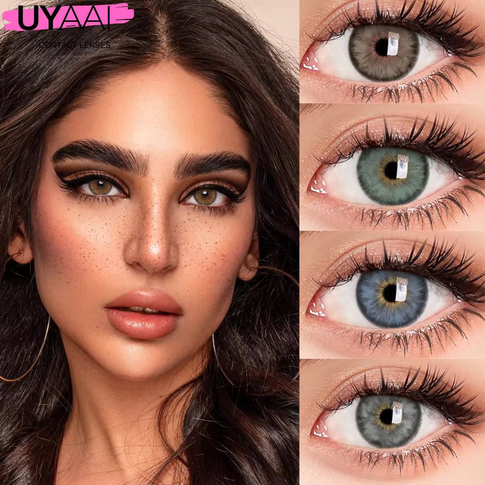 UYAAI lentilles de Contact nouveau maquillage élèves colorés cosmétiques marron naturel élève