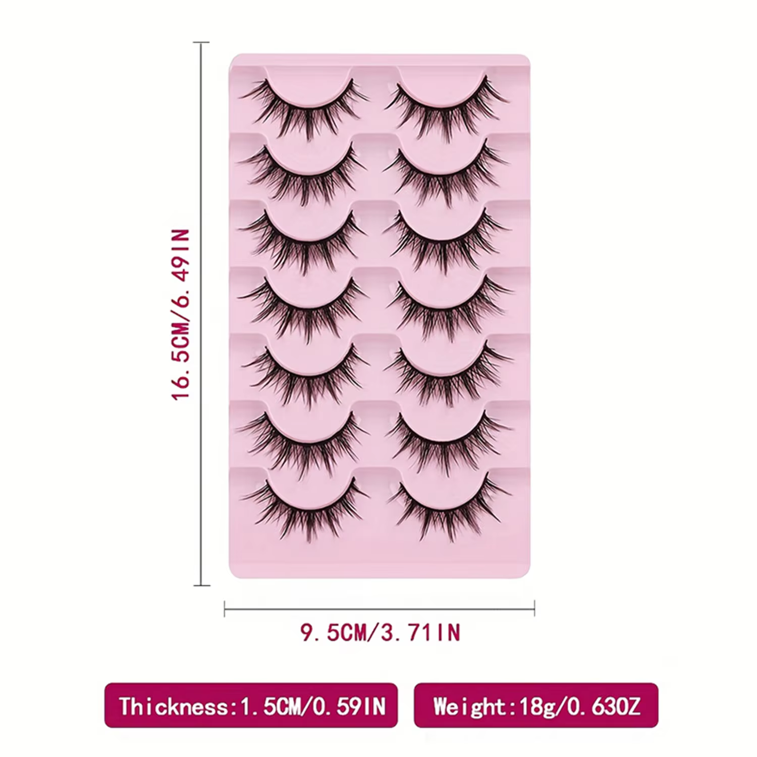 Faux cils d'aspect naturel