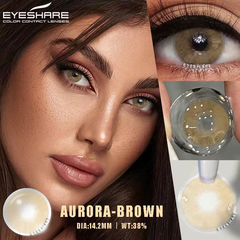EYESHARE 1 paire de lentilles de contact colorées pour les yeux