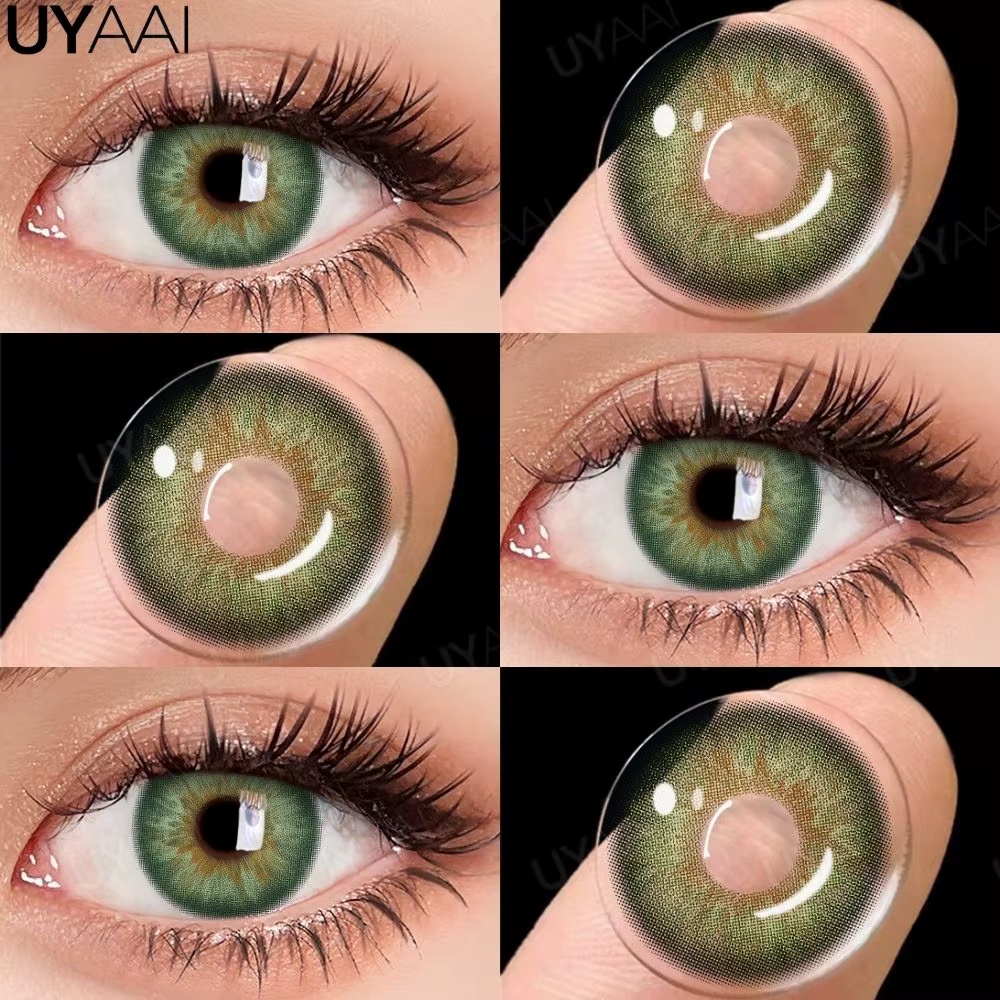 UYAAI NOUVEAU Lentilles de Contact Colorées Beauté Bleues Cosmétiques Maquillage des Yeux