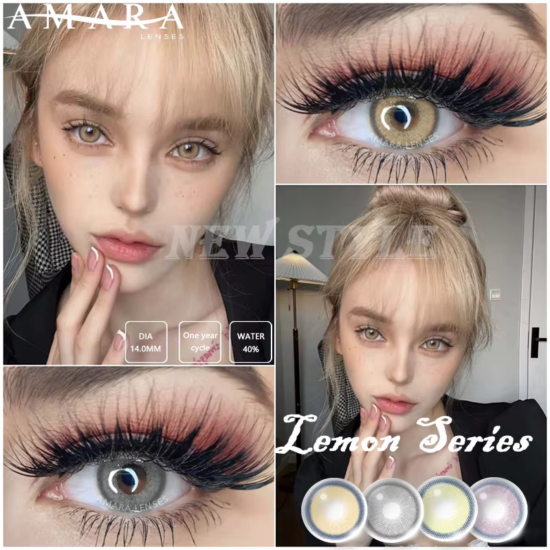 AMARA – lentilles de Contact de couleur marron et gris pour les yeux