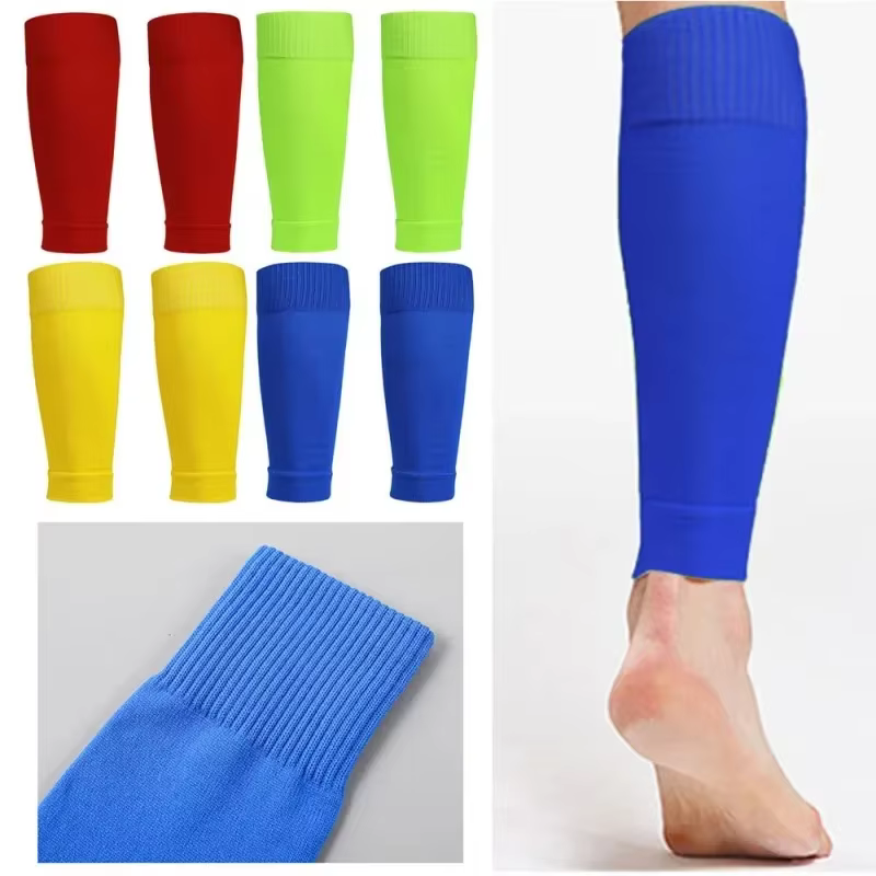 1 paire de chaussettes de Football, accessoires de Football, attelle de jambe, manches, chaussettes de Sport respirantes, protège-tibia pour enfants et adultes, Protection des mollets