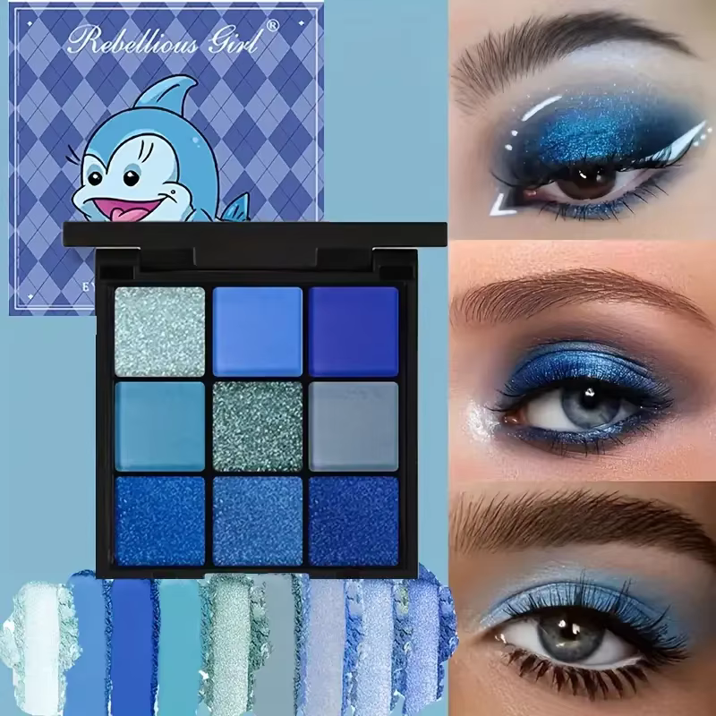 Palette de fards à paupières 9 couleurs