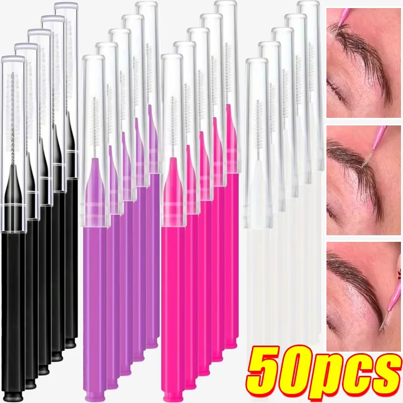 Mini brosses à sourcils portables jetables
