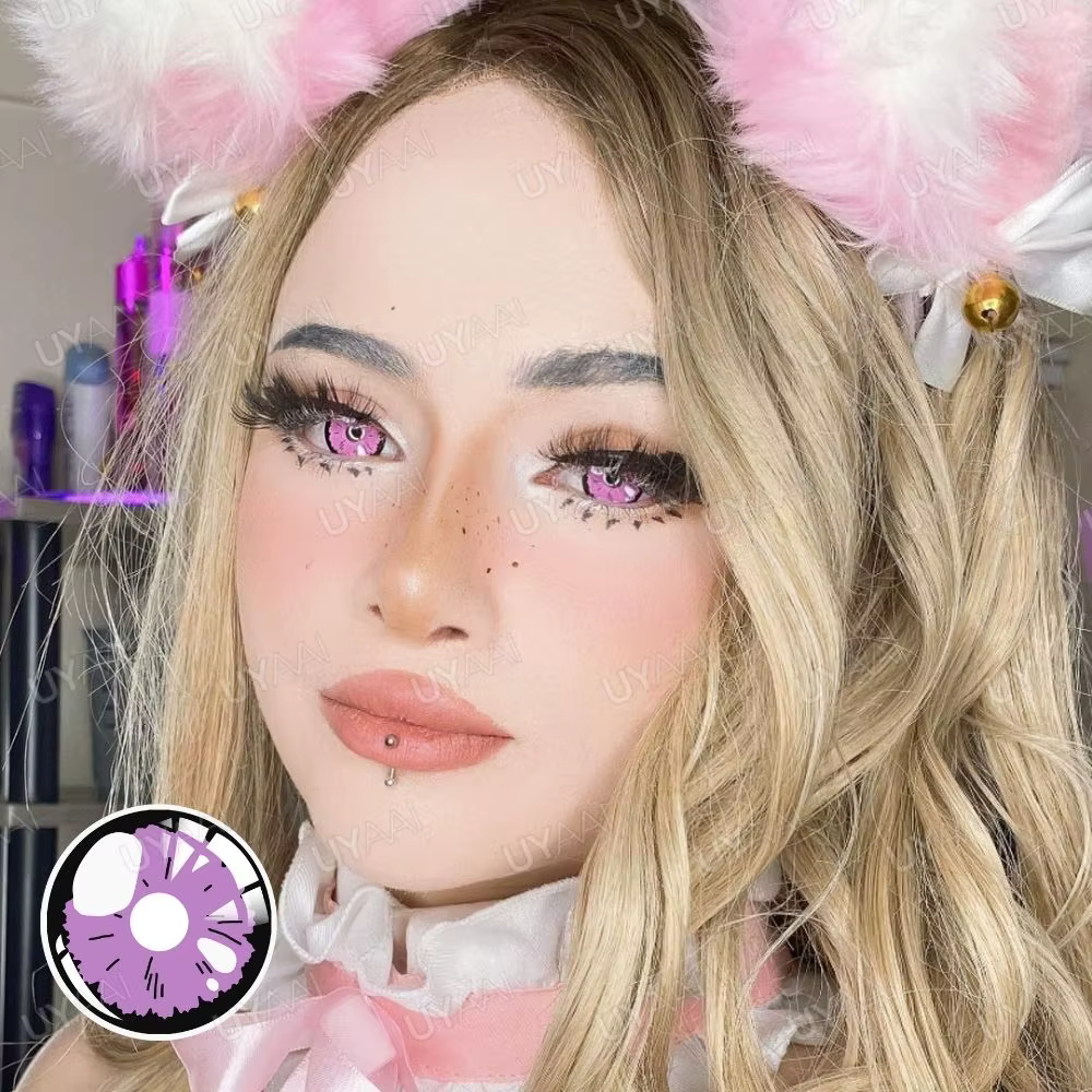 UYAAI 1 paire de lentilles de contact yeux violets série Anime Kitagawa Marin