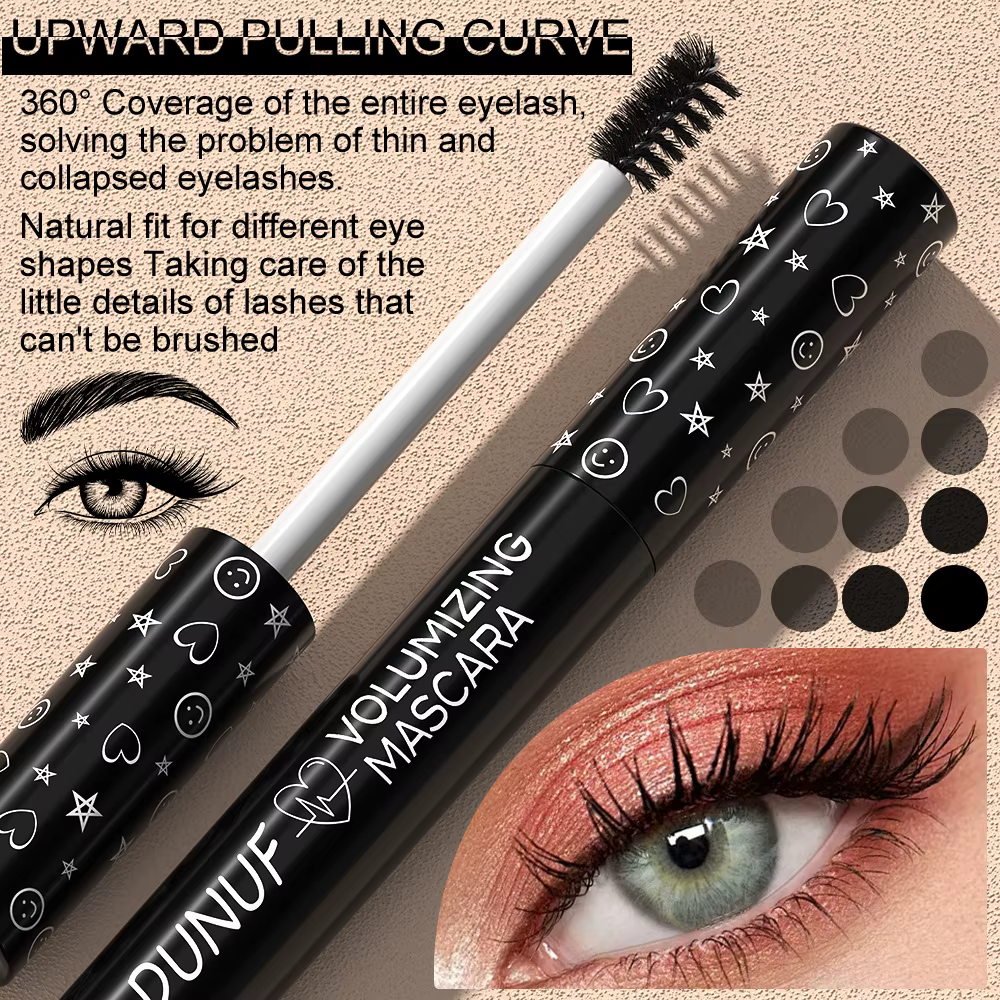 Mascara bouclé coloré imperméable à l'eau séchage rapide Extension de cils