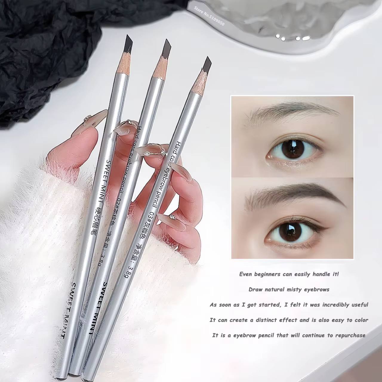 Crayon Waterproof à Lame Inclinée pour les Yeux