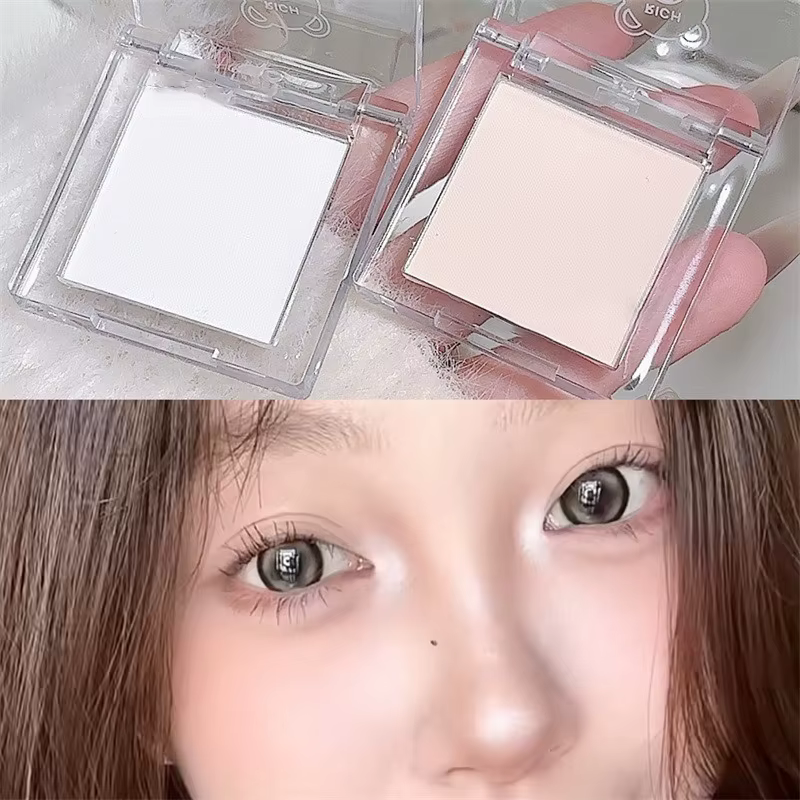 Palette de maquillage de fard à paupières couleur Jade blanc