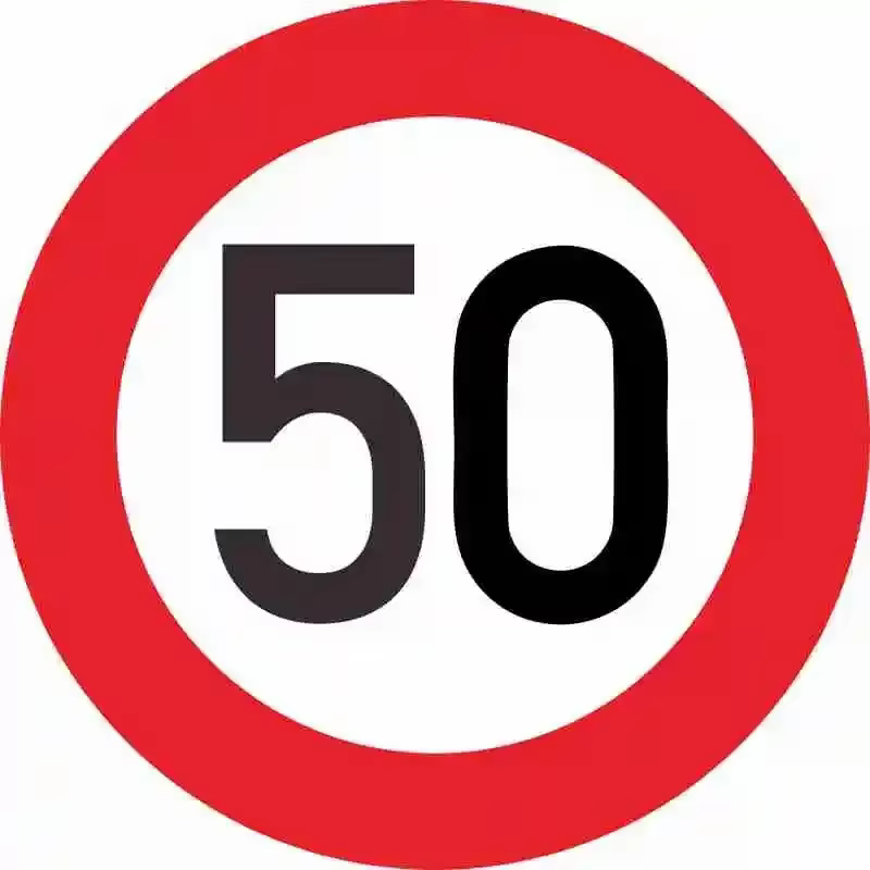 Autocollant de voiture personnalisable de haute qualité, Décoration de voiture avec indication de vitesse limite 10 20 30 40 50 60 70 80 90 Km/h, 35x35cm