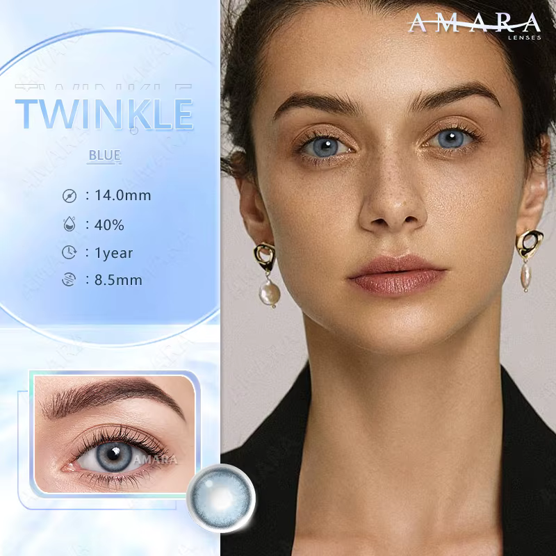 AMARA lentilles de couleur naturelle yeux 2 pièces