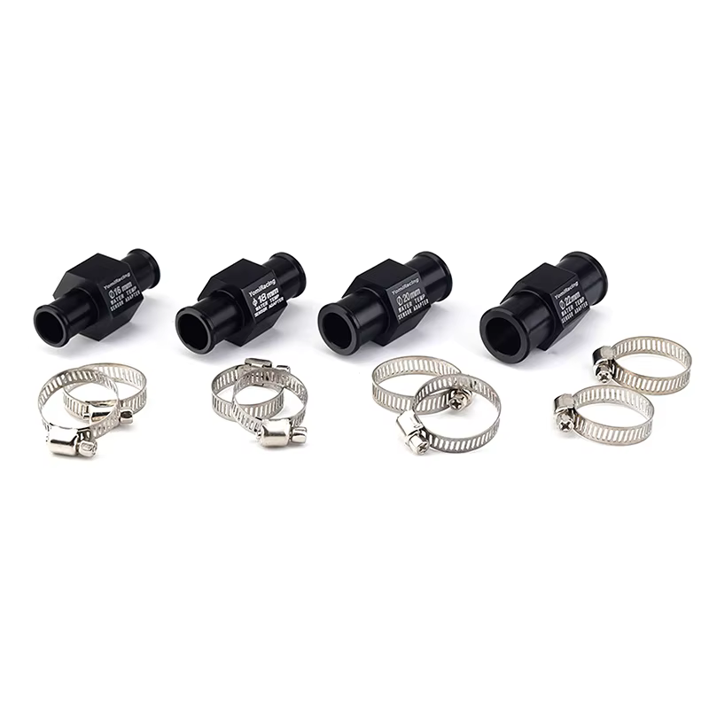 Capteur de température d'eau noir pour radiateur, connecteur de tuyau de température d'eau 16MM 18MM 20MM 22MM, adaptateur de tuyau