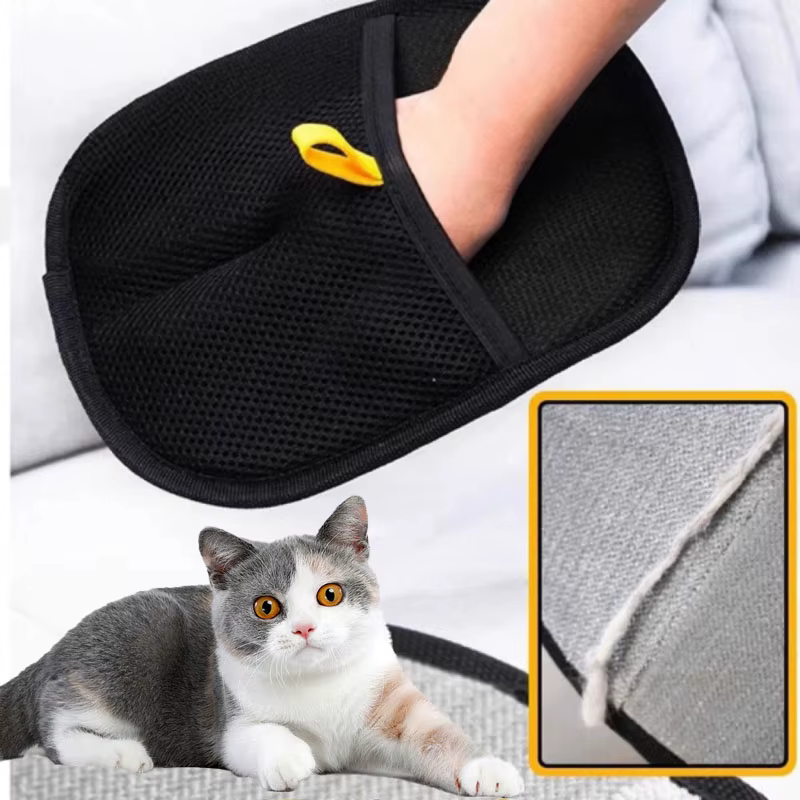 Gants de toilettage pour animaux de compagnie, brosse d'épilation pour chaton, gant de nettoyage pour enlever les poils de chien et de chat du canapé, tapis, vêtements, fournitures pour animaux de com