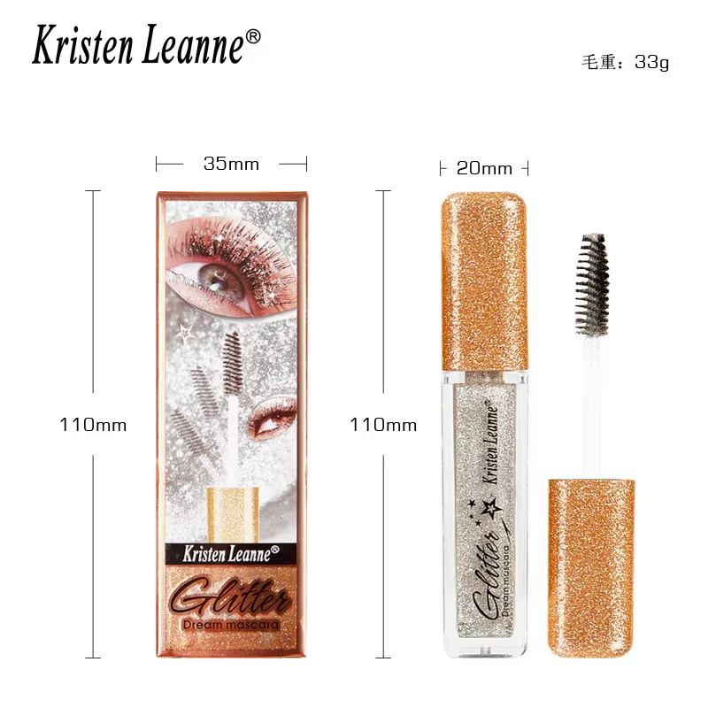 Mascara à paillettes, 7 couleurs