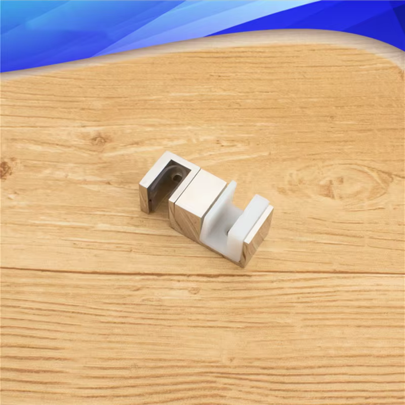 Accessoires de quincaillerie pour salle de bain : Butée fixe en acier inoxydable 304 pour porte coulissante de douche, butée de bascule pour double vitrage, curseur inférieur